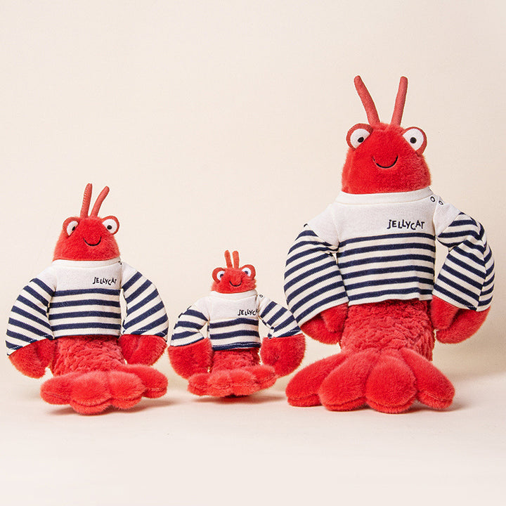 Plush Crab Hand Puppet with Soft Faux-Fur, Flexible Claw Flaps & Embroidered Eyes Stornfield