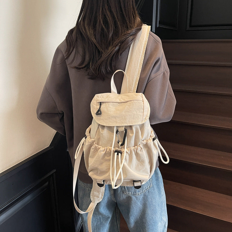 Leisure backpack with elastic drawstring and practical side pockets Stornfield