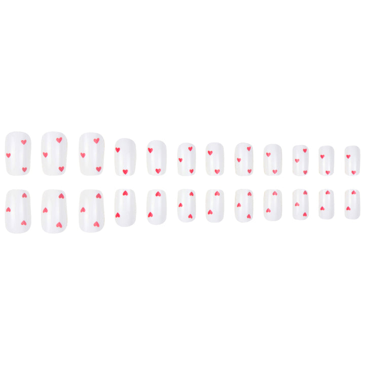 Heart-Designed Press-On Nails Stornfield