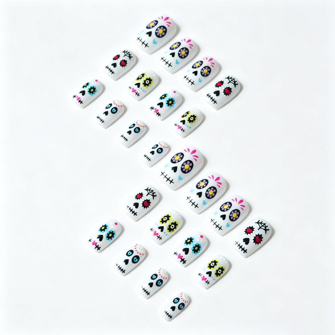 Artistic Sugar Skull Nail Art Design Kit