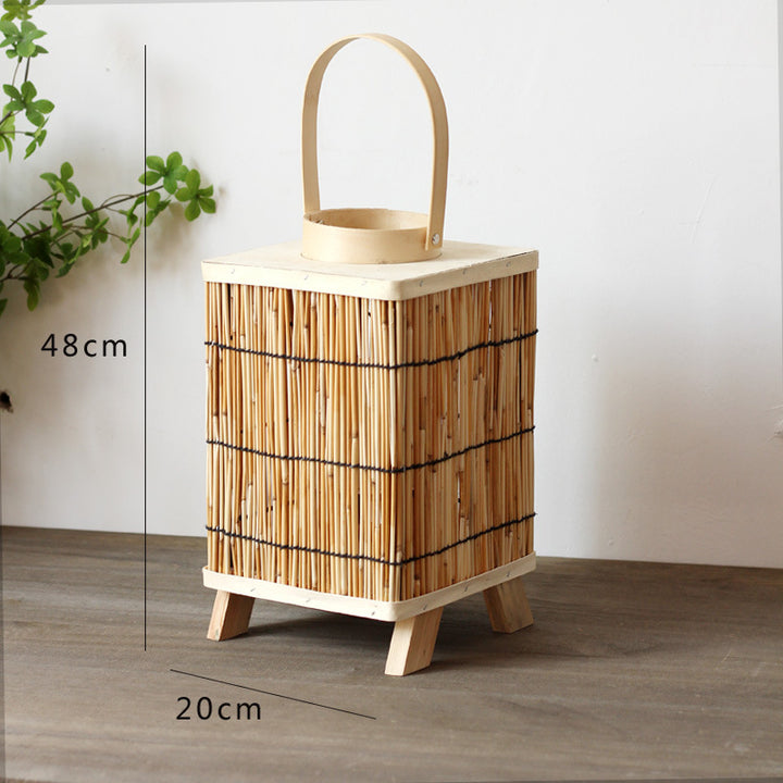 Stylish lantern made of natural materials Stornfield