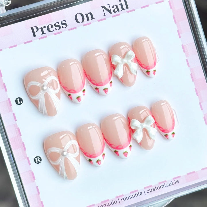 Stylish Decorative Press-On Nail Art Set