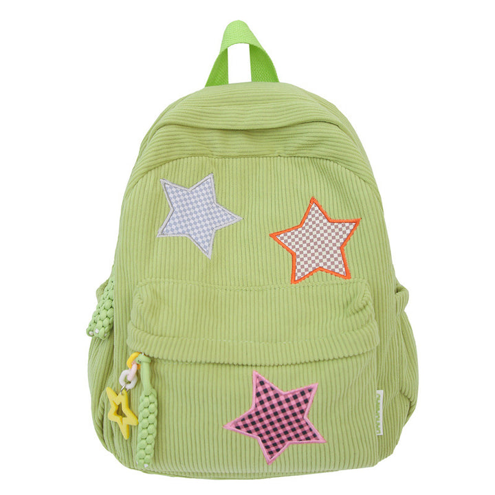 Casual Star-Embellished School Backpack Stornfield