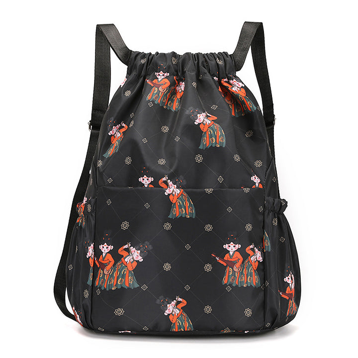 Fun Cartoon Print Drawstring Backpack Stornfield