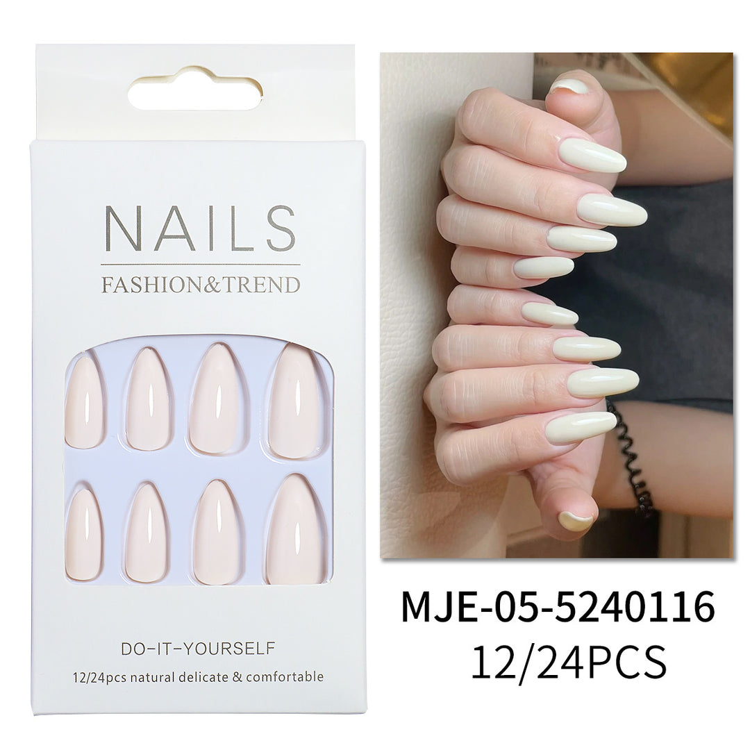 Natural Finish Press-On Nail Set Stornfield