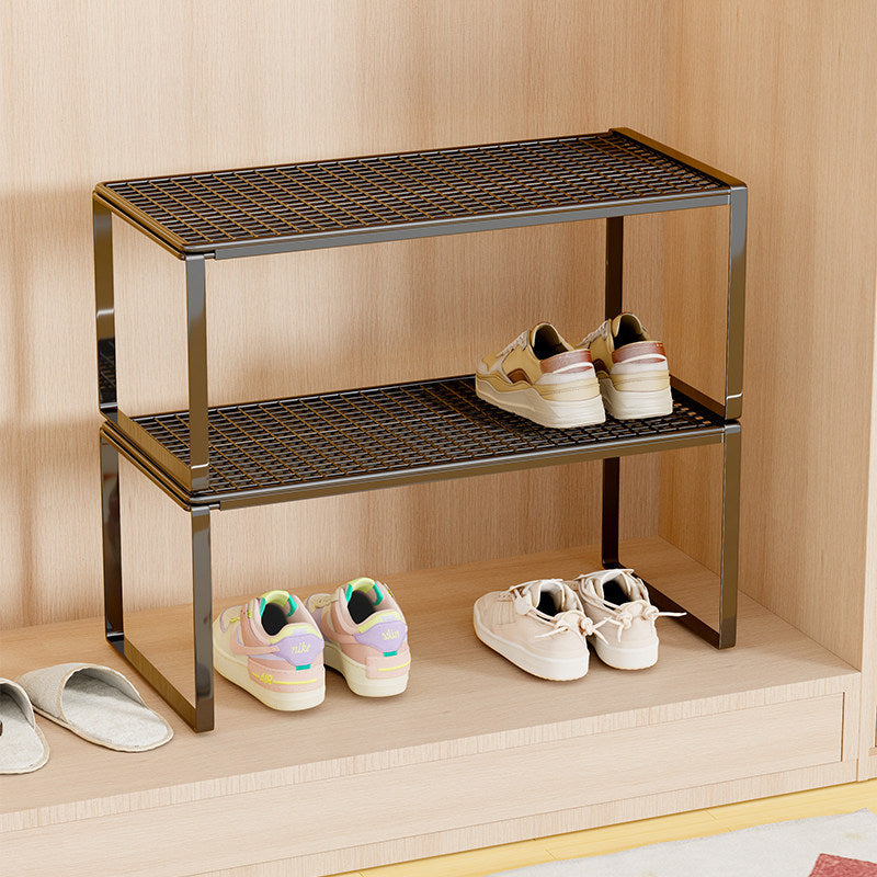 Adjustable Expandable Metal Shoe Shelf Organizer