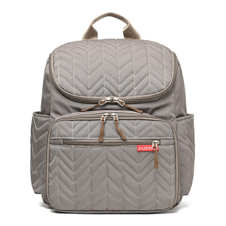 Elegant Quilted Multi-Compartment Backpack Stornfield