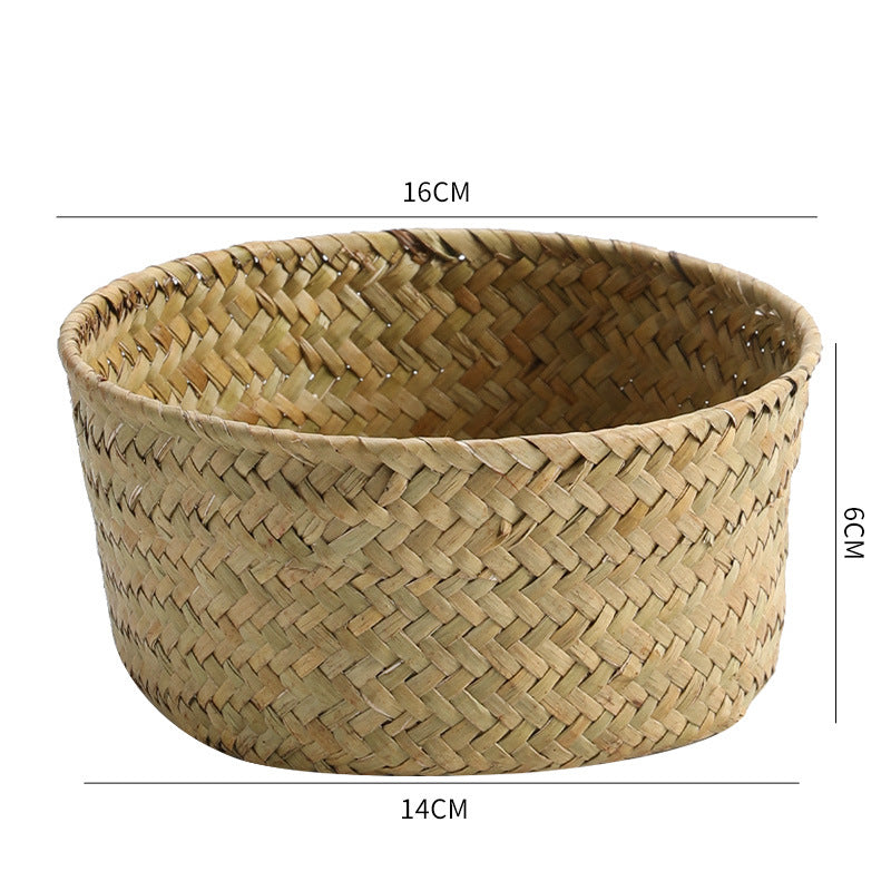 Handmade Natural Fiber Storage Basket Stornfield