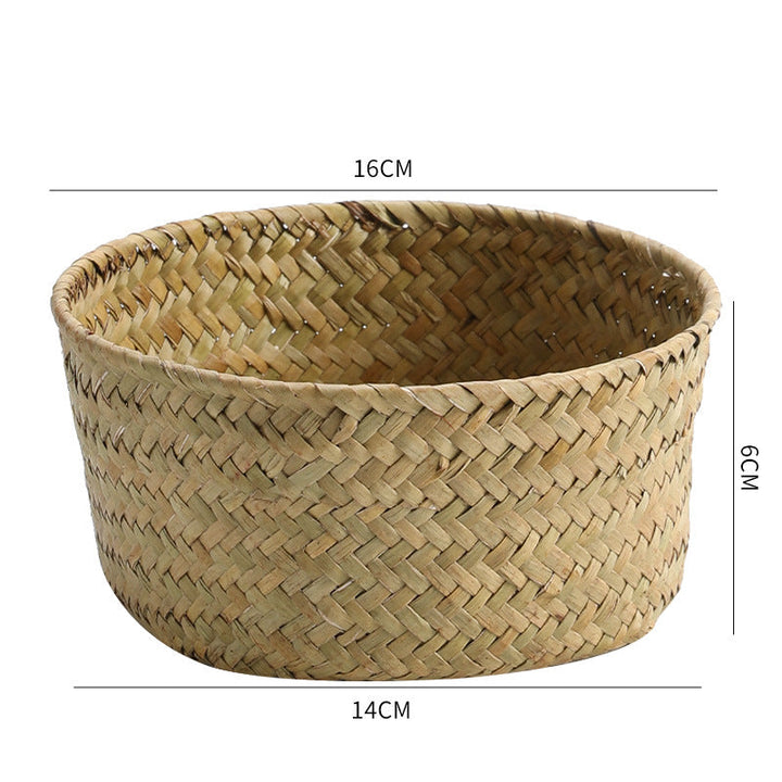 Handmade Natural Fiber Storage Basket Stornfield