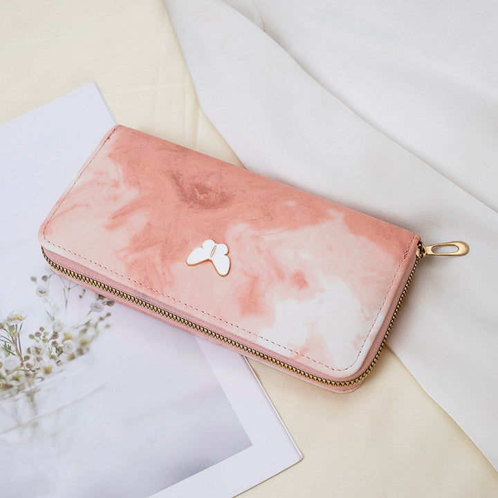 Elegant Butterfly-Embellished Wallet