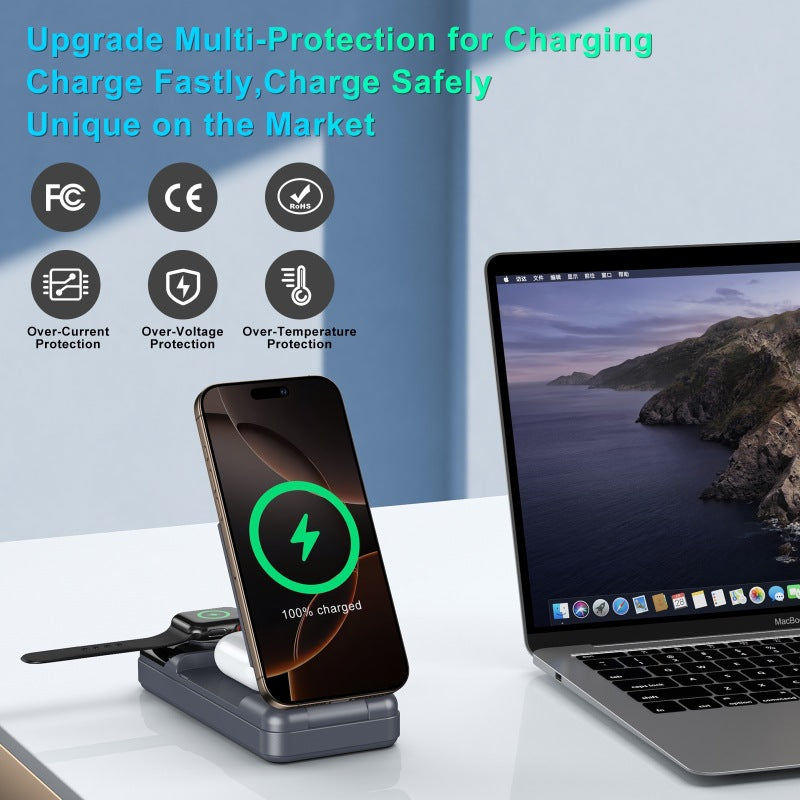 Wireless charger with multifunctional station by Stornfield
