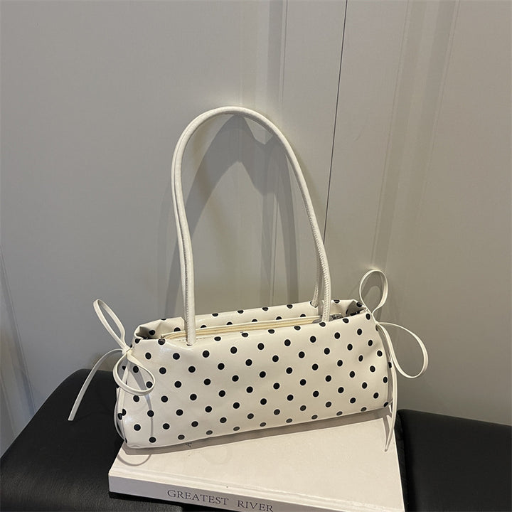 Polka Dot Handbag with Bow Detail