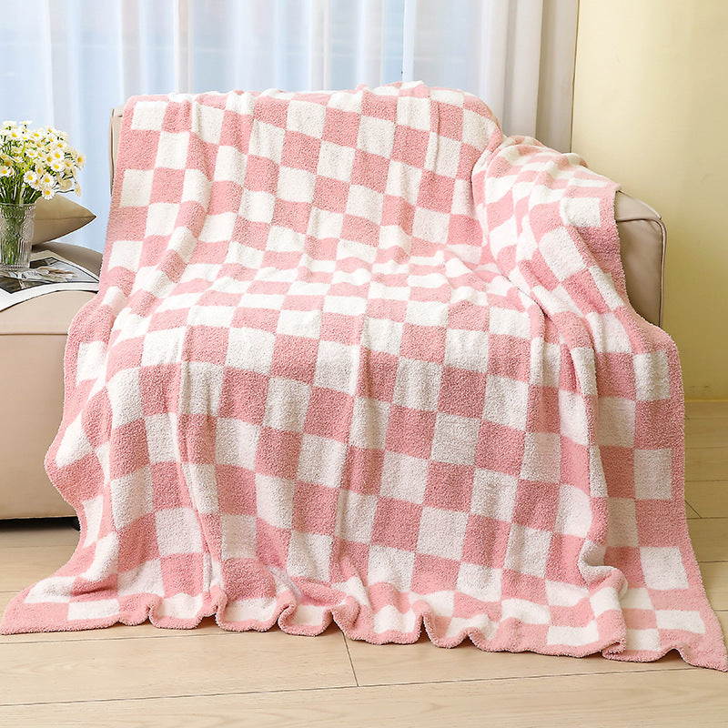 Comforting Checkered Throw Blanket