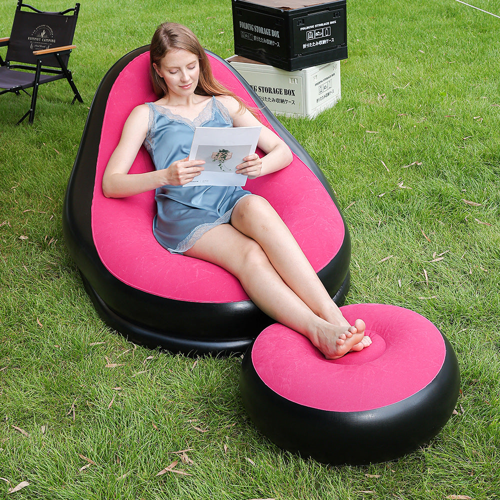 Women Inflatable Relax Lounge with Ergonomic Footrest Stornfield