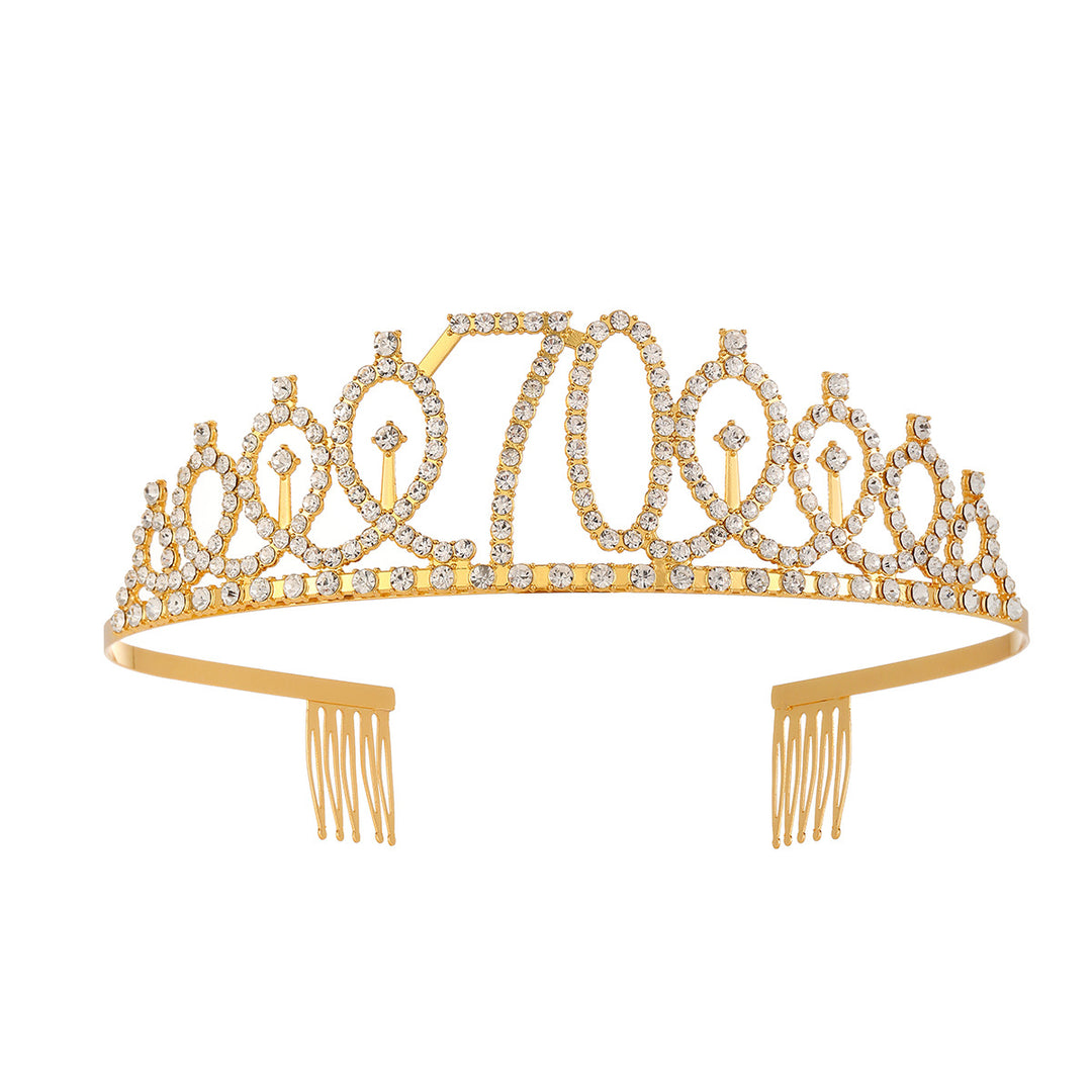 Women's Crystal-Embellished Tiara with Elegant Design Stornfield