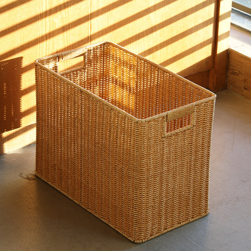 Rectangular Woven Storage Bin with Handles Stornfield