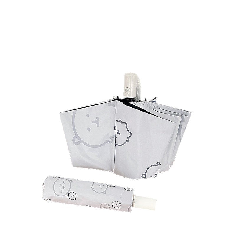 Women's Automatic Folding Umbrella with Playful Animal Design Stornfield