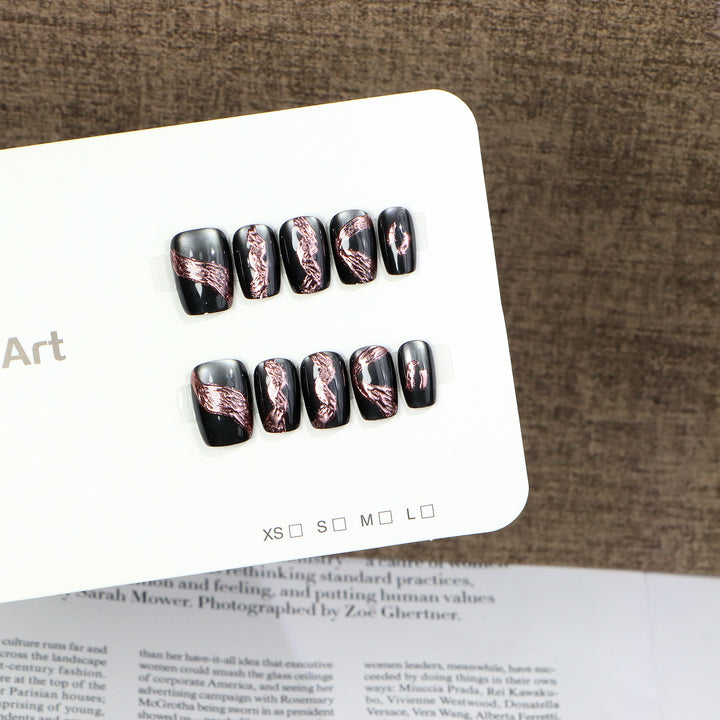 Premium Decorative Press-On Nail Set Stornfield