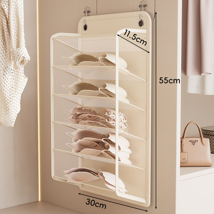 Hanging Mesh Lingerie and Bra Shelf Organizer
