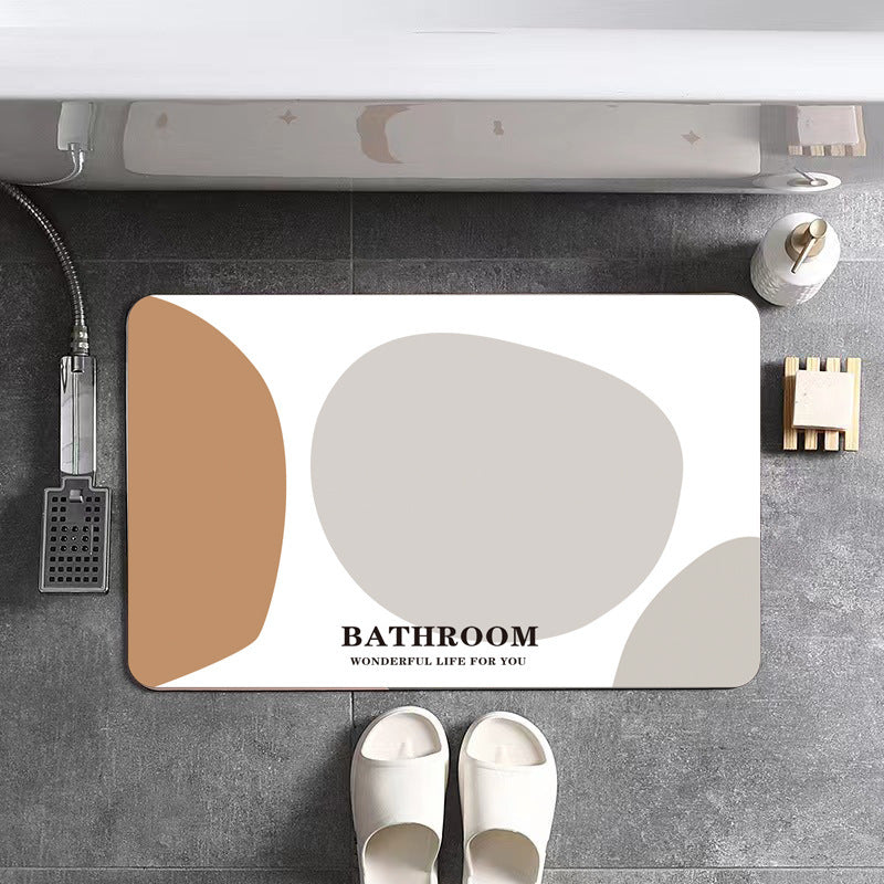 Abstract Landscape Bath Mat Stornfield