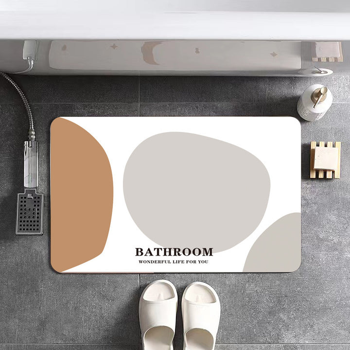 Abstract Landscape Bath Mat Stornfield