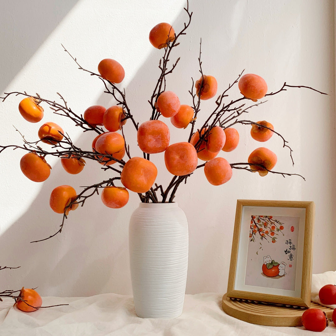 Decorative Persimmon Branch