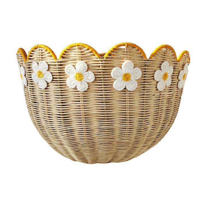 Wall basket with floral pattern Stornfield