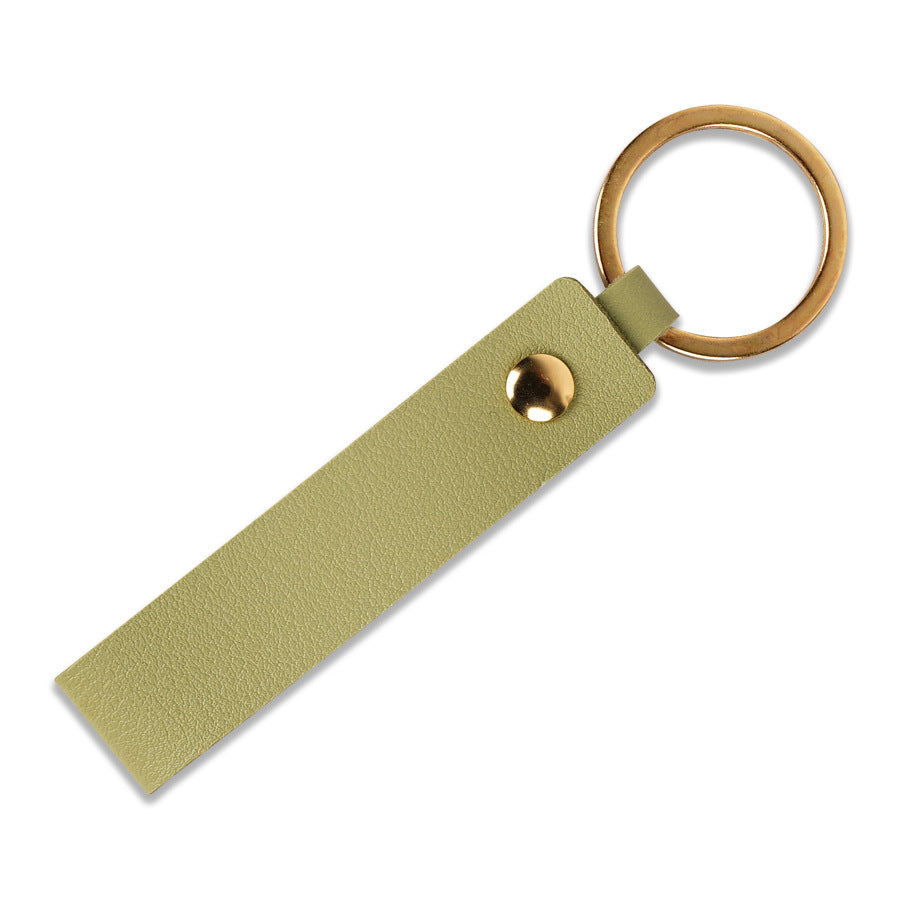 Unisex keychain with stylish faux leather design Kalsten