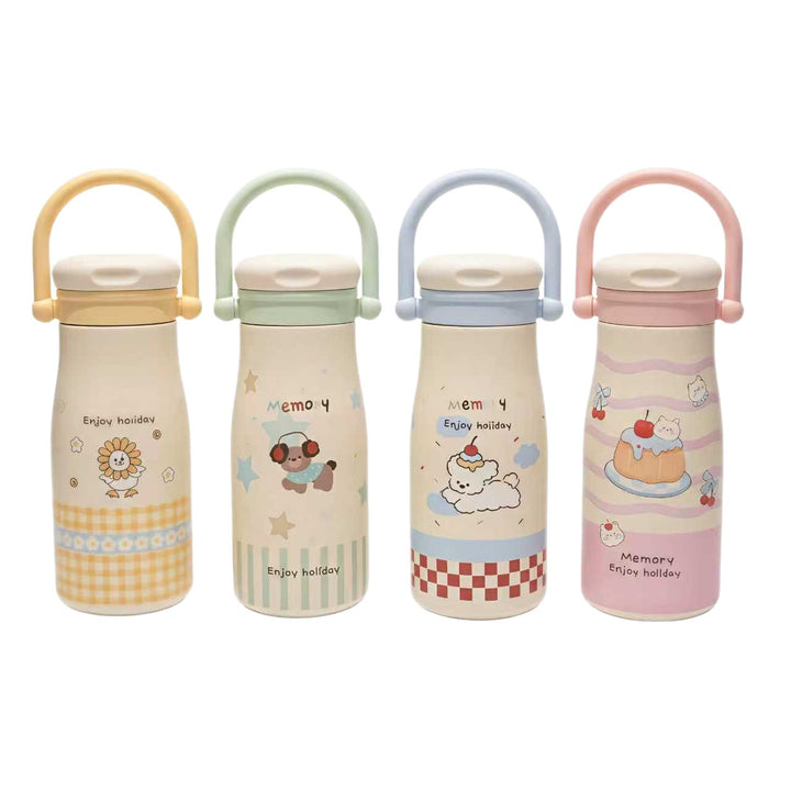 Women's Insulated Drinking Bottle with Safe Closure and Practical Carry Handle Stornfield
