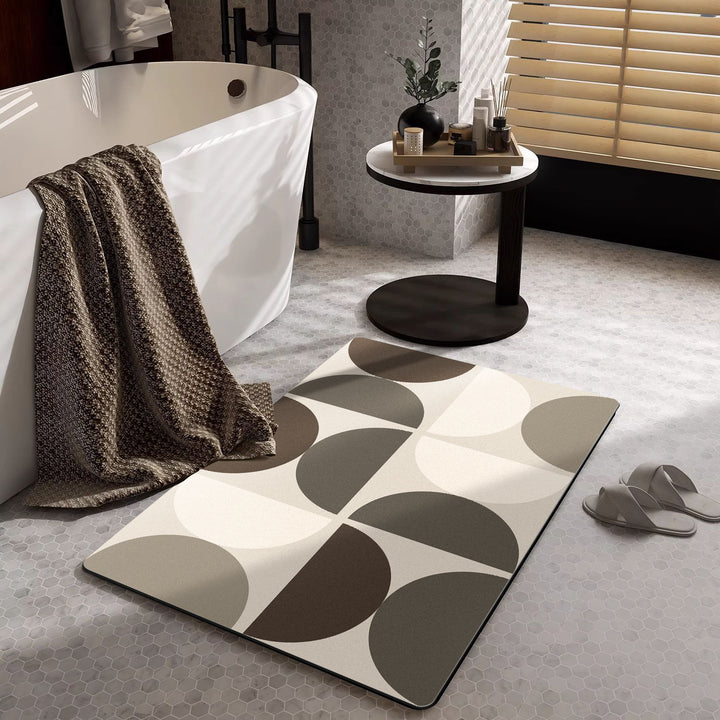 Modern Geometric Bath Mat