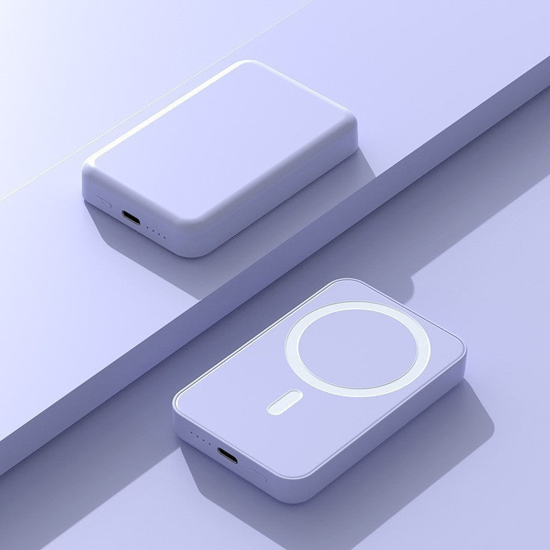 Portable induction power bank with integrated cable management Stornfield