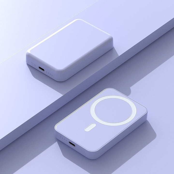 Portable induction power bank with integrated cable management Stornfield