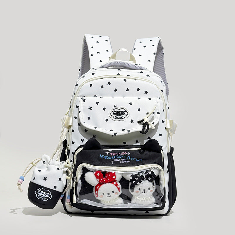 Playful Cat-Ear Design Backpack Stornfield