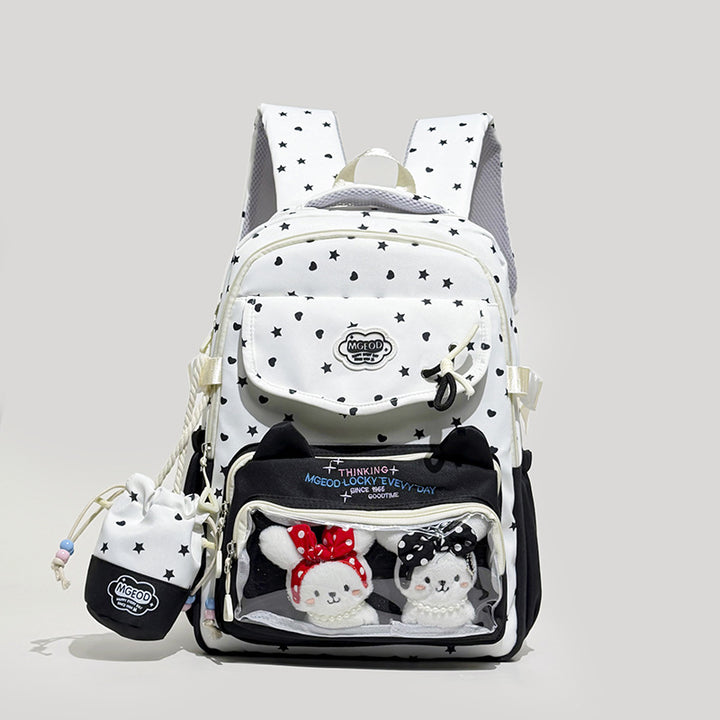 Playful Cat-Ear Design Backpack Stornfield