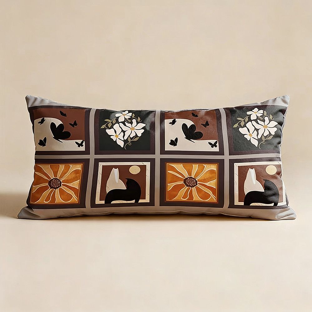 Decorative Embroidered Long Cushion