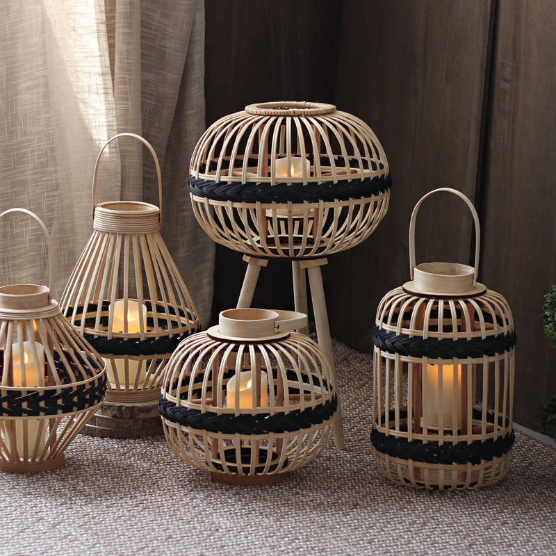 Decorative Rattan Lantern Stornfield