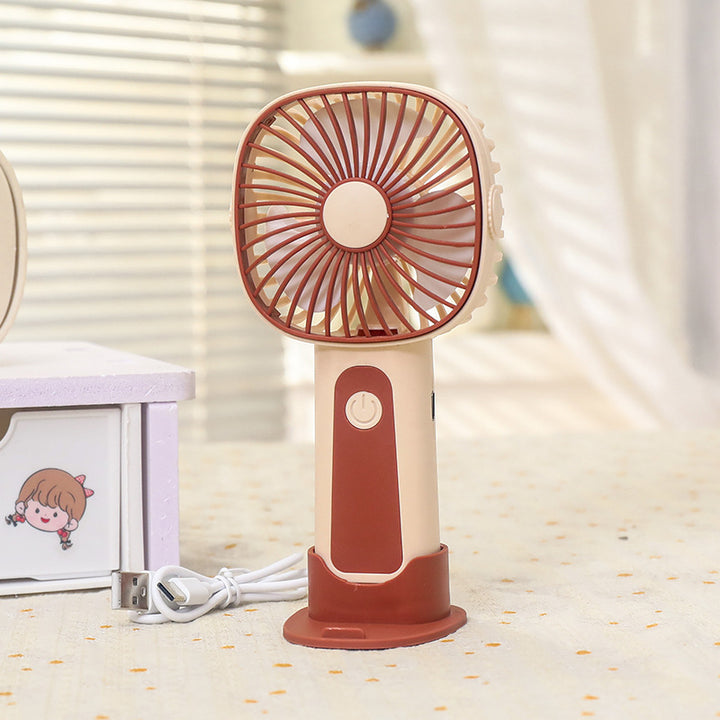 Women's Portable USB Hand Fan with Adjustable Tilt Angle Stornfield