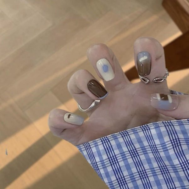 Artistic Multi-Textured Acrylic Nail Art Stornfield