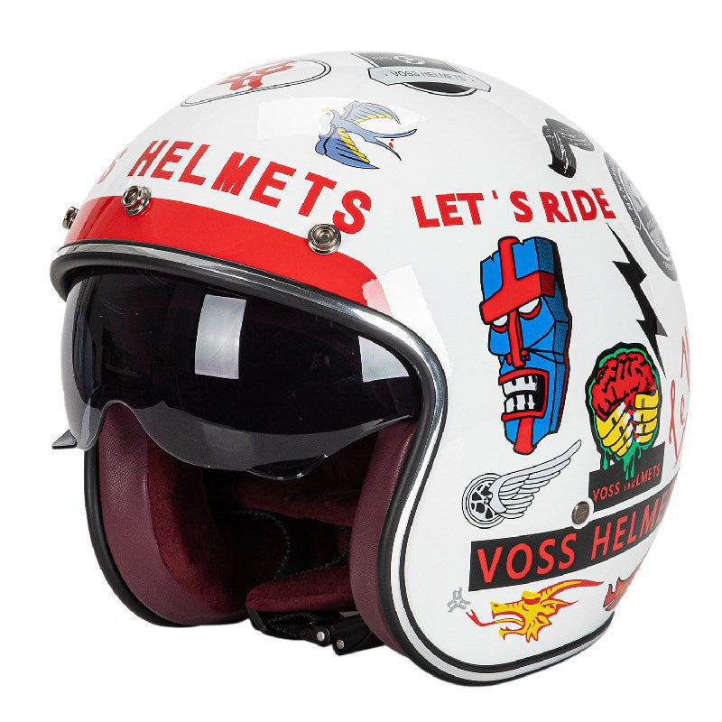 Classic Jet-Style Motorcycle Helmet Stornfield