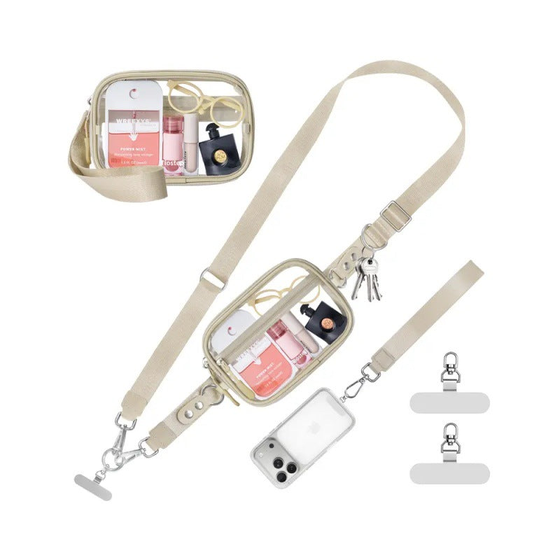 Compact shoulder bag with transparent card pocket Stornfield