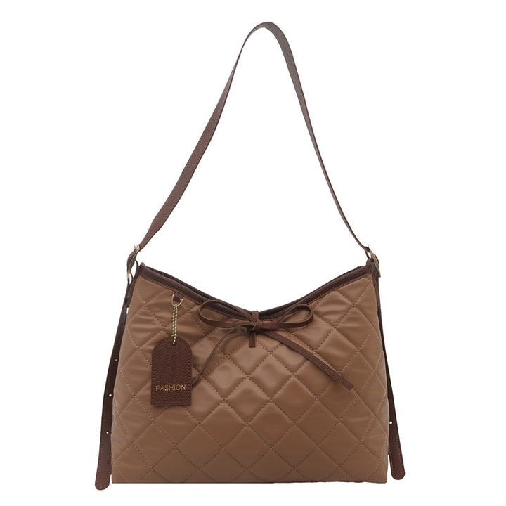 Quilted Leather Hobo Bag
