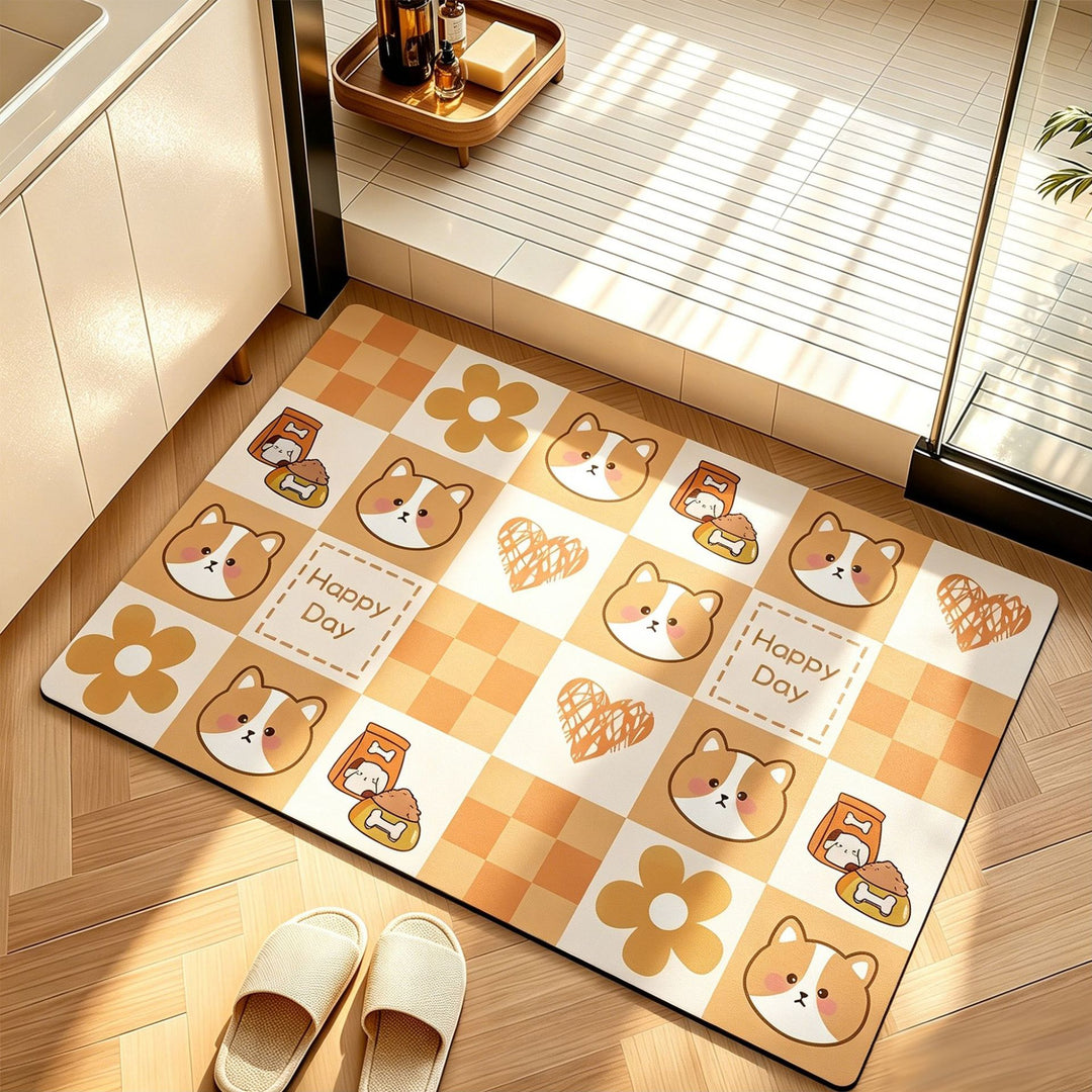 Modern Artistic Bath Mat Stornfield