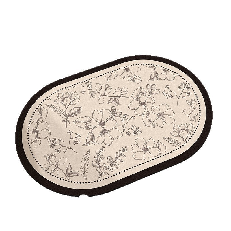 Floral-Printed Bath Runner Stornfield