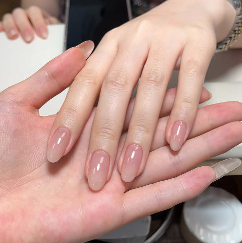 Glossy Almond-Shaped Press-On Nails Stornfield