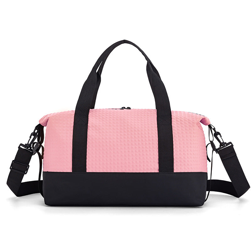 Textured Fabric Travel Duffle Bag Stornfield