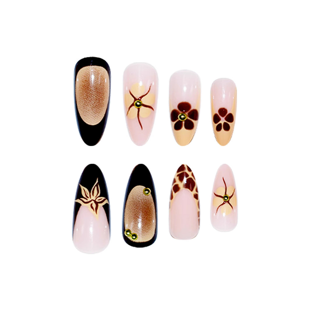 Elegant Artistic Almond-Shaped Nail Extensions Stornfield