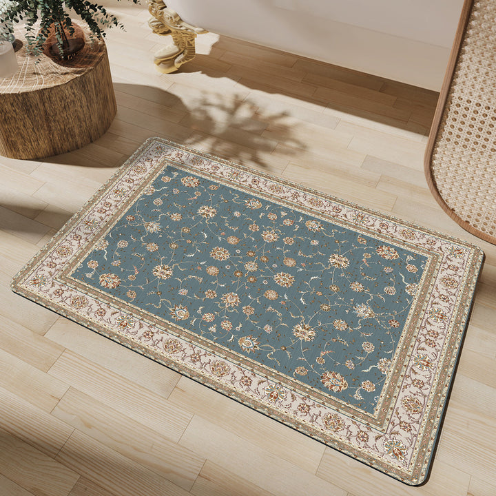 Floral-Patterned Luxury Bath Mat Stornfield
