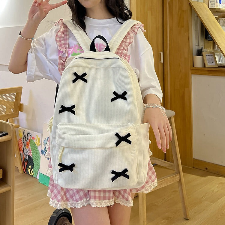 Backpack with Playful Ribbon Design Stornfield