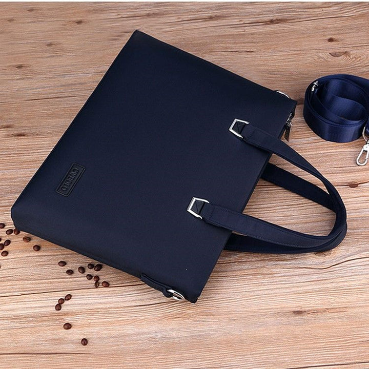 Stylish Laptop Briefcase With Water-Repellent Material And Adjustable Shoulder Strap Stornfield