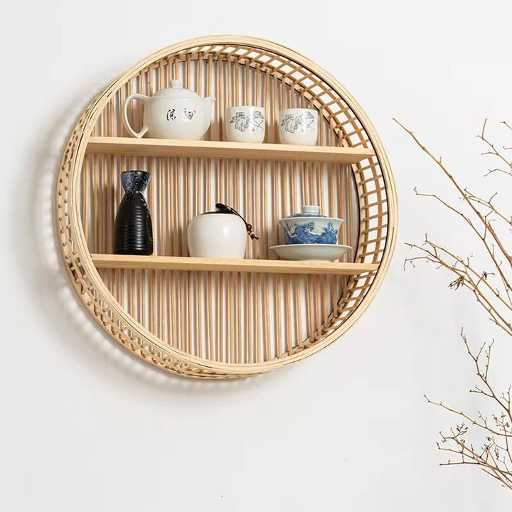 Handwoven storage basket for bathroom utensils Stornfield